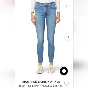 Joe's High Rise Skinny Ankle Brenda Blue Women's Jeans